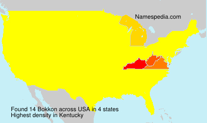 Surname Bokkon in USA Surname Bokkon in USA