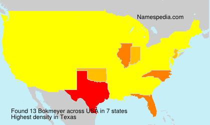 Surname Bokmeyer in USA Surname Bokmeyer in USA
