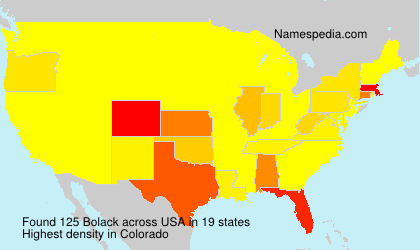 Surname Bolack in USA Surname Bolack in USA