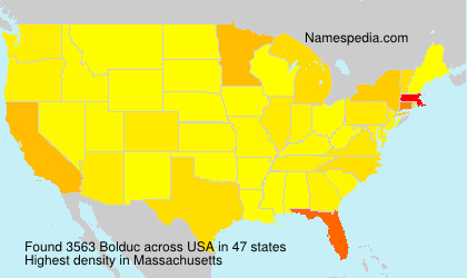 Surname Bolduc in USA Surname Bolduc in USA