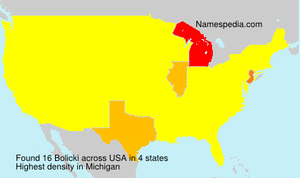 Surname Bolicki in USA Surname Bolicki in USA