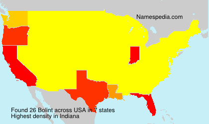 Surname Bolint in USA Surname Bolint in USA