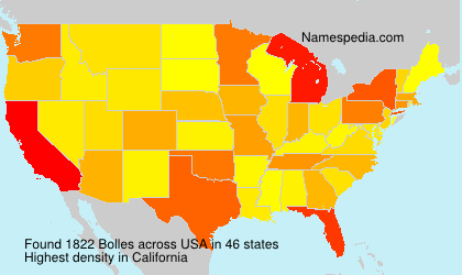 Surname Bolles in USA Surname Bolles in USA