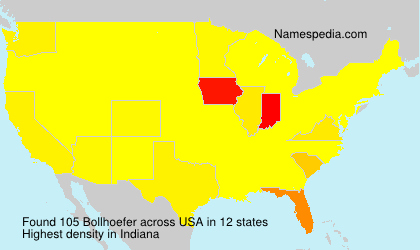 Surname Bollhoefer in USA Surname Bollhoefer in USA
