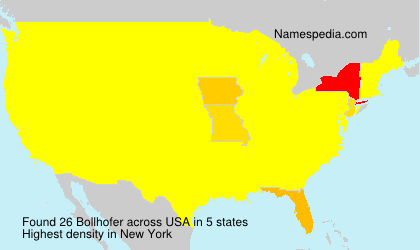 Surname Bollhofer in USA Surname Bollhofer in USA