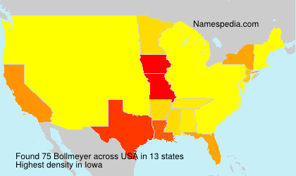 Surname Bollmeyer in USA Surname Bollmeyer in USA