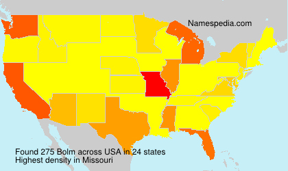 Surname Bolm in USA Surname Bolm in USA