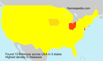 Surname Bolmeyer in USA Surname Bolmeyer in USA