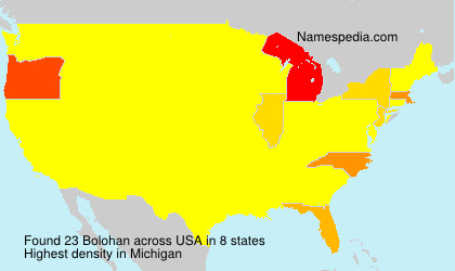 Surname Bolohan in USA Surname Bolohan in USA