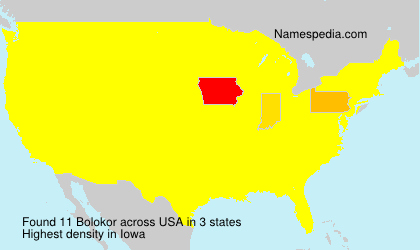 Surname Bolokor in USA Surname Bolokor in USA