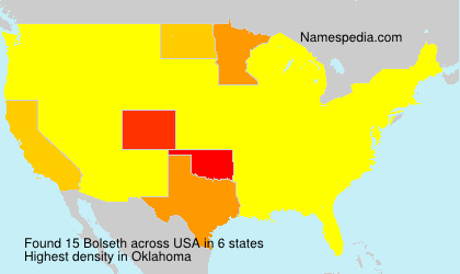 Surname Bolseth in USA Surname Bolseth in USA