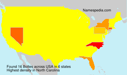 Surname Boltes in USA Surname Boltes in USA