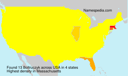 Surname Boltruczyk in USA Surname Boltruczyk in USA