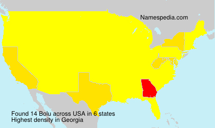 Surname Bolu in USA Surname Bolu in USA