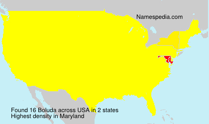 Surname Boluda in USA Surname Boluda in USA