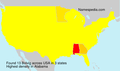 Surname Bolvig in USA Surname Bolvig in USA