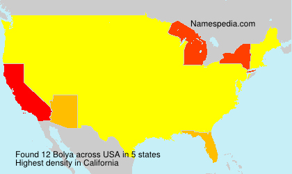 Surname Bolya in USA Surname Bolya in USA