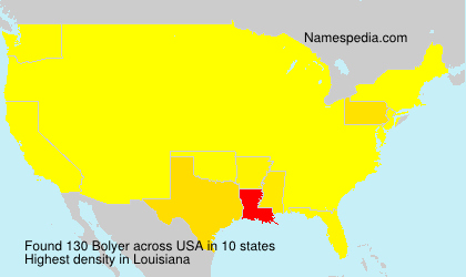 Surname Bolyer in USA Surname Bolyer in USA