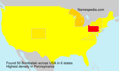 Surname Bombalski in USA Surname Bombalski in USA