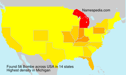 Surname Bombe in USA Surname Bombe in USA