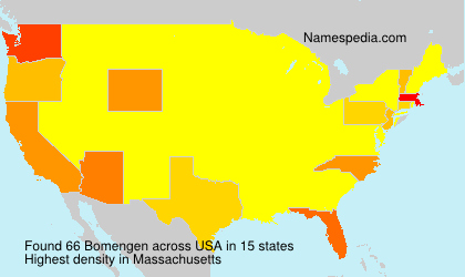 Surname Bomengen in USA Surname Bomengen in USA