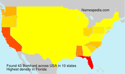Surname Bomhard in USA Surname Bomhard in USA