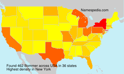 Surname Bommer in USA Surname Bommer in USA