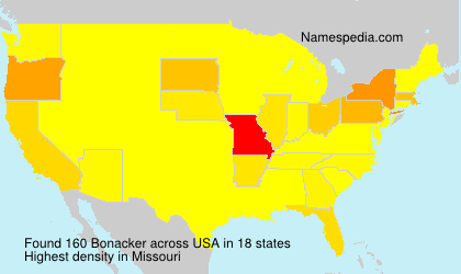 Surname Bonacker in USA Surname Bonacker in USA