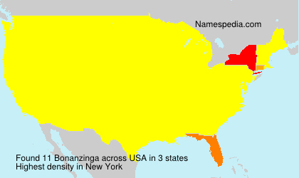 Surname Bonanzinga in USA Surname Bonanzinga in USA