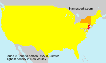 Surname Bonaria in USA Surname Bonaria in USA