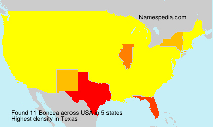 Surname Boncea in USA Surname Boncea in USA