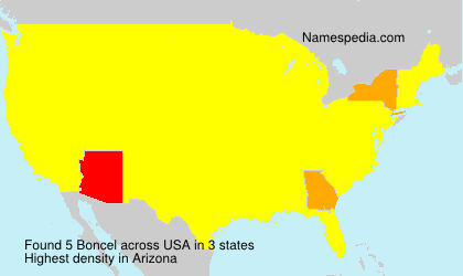 Surname Boncel in USA Surname Boncel in USA