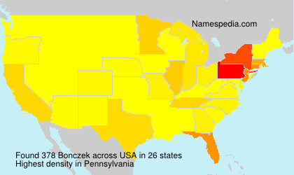 Surname Bonczek in USA Surname Bonczek in USA