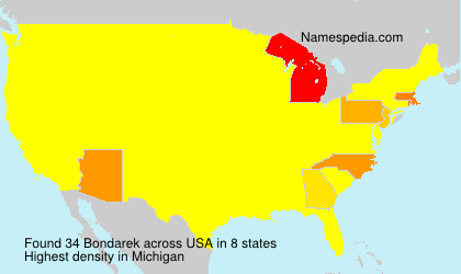 Surname Bondarek in USA Surname Bondarek in USA