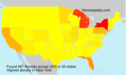 Surname Bonello in USA Surname Bonello in USA
