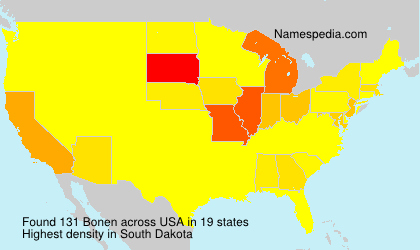 Surname Bonen in USA Surname Bonen in USA