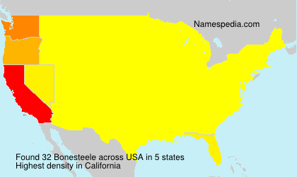 Surname Bonesteele in USA Surname Bonesteele in USA