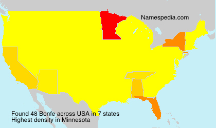 Surname Bonfe in USA Surname Bonfe in USA