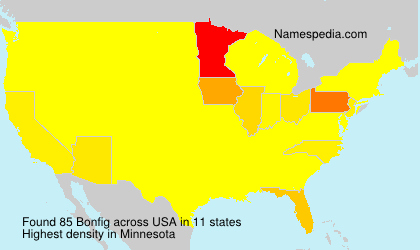 Surname Bonfig in USA Surname Bonfig in USA