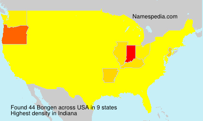 Surname Bongen in USA Surname Bongen in USA