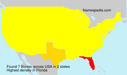 Surname Boniec in USA Surname Boniec in USA