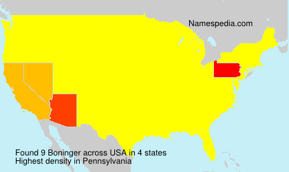 Surname Boninger in USA Surname Boninger in USA
