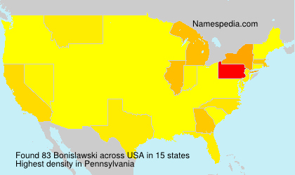 Surname Bonislawski in USA Surname Bonislawski in USA