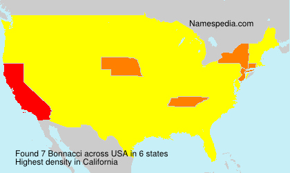 Surname Bonnacci in USA Surname Bonnacci in USA