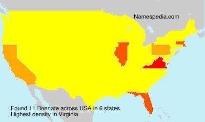Surname Bonnafe in USA Surname Bonnafe in USA