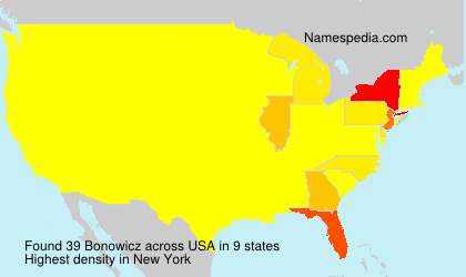 Surname Bonowicz in USA Surname Bonowicz in USA