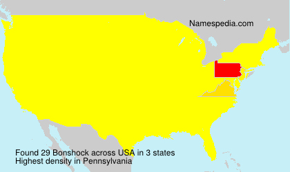 Surname Bonshock in USA Surname Bonshock in USA