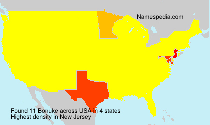 Surname Bonuke in USA Surname Bonuke in USA