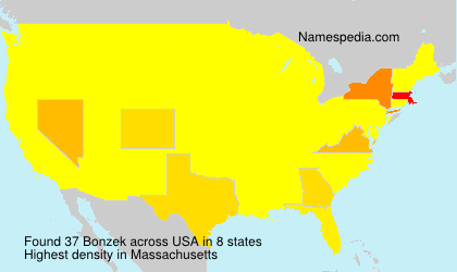 Surname Bonzek in USA Surname Bonzek in USA