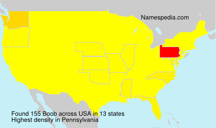 Surname Boob in USA Surname Boob in USA
